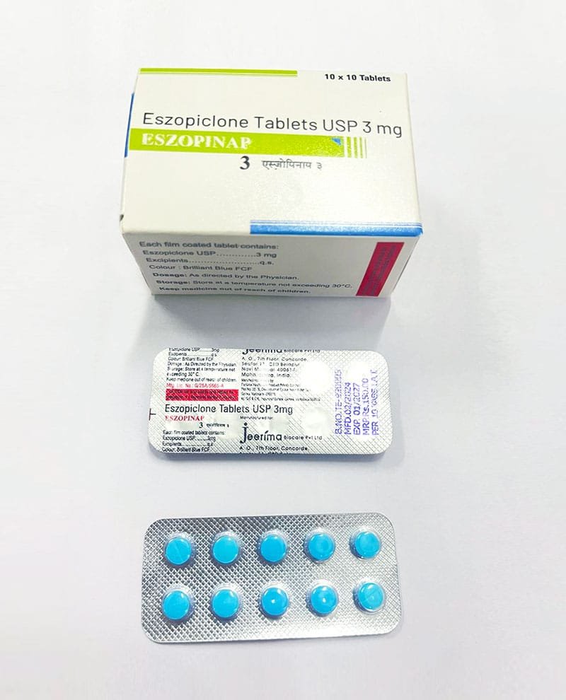 Eszopinap 3 (Eszopiclone tablets USP 3 mg)