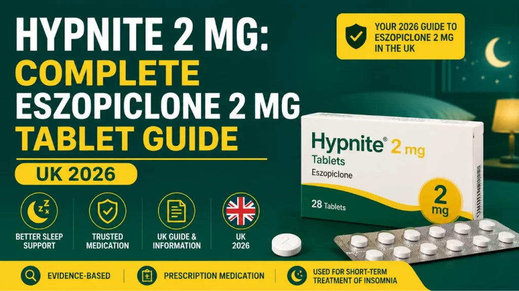 Hypnite 2 Mg: Complete Eszopiclone 2 Mg Tablet Guide UK 2026
